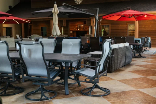 Patio Furniture Chairs and Tables and Umbrellas