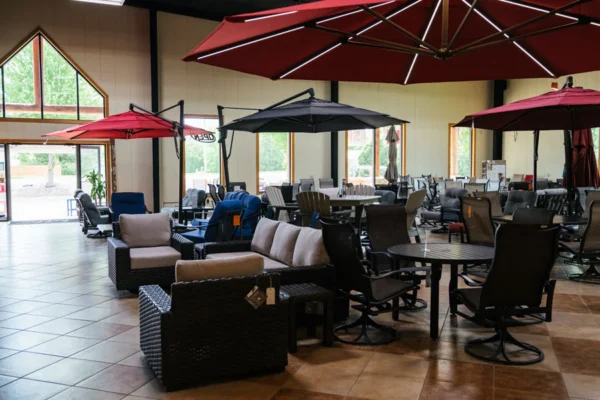 Patio Furniture Chairs and Tables and Umbrellas