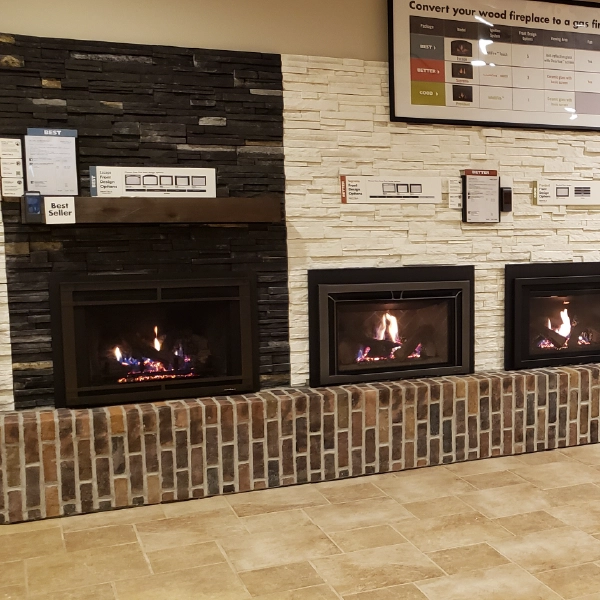 fireplace display